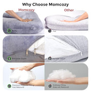 Momcozy Pregnancy Pillow for Sleeping - U Shaped Full Body Maternity Pillow | Removable Cover, Support for Back, Legs, Belly, Hips for Pregnant Women, Side Sleeper, Pregnancy Gifts & Essentials, 57 Inch