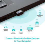 TP-Link USB Bluetooth Adapter for PC - Bluetooth 5.4 USB Dongle Receiver | Plug and Play, Nano Design, EDR & BLE, Supports Windows 11/10/8.1/7 for Desktop, Laptop, Keyboard, Mouse, etc (UB500）