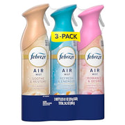 Febreze Air Mist, Air Freshener, Odor Fighting Room Spray, Deodorizer for Home Bathroom Kitchen Office Apartment, Soothe & Restore, Refresh & Energize, Romance & Desire Variety Pack, 8.1oz (Pack of 3)