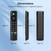 Replacement Remote for Fire Smart TV, with Voice Control | for Insignia/Toshiba/TCL/Hisense Fire Smart TV, Simple Setup, 1-Year Warranty - Not for Roku OS