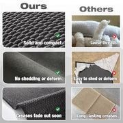 TYUU Bathroom Rugs Non Slip Washable, Super Absorbent Thin Bath Mat Small Quick Dry Low Pile Bathroom Rug, Dark Grey 16"x24"