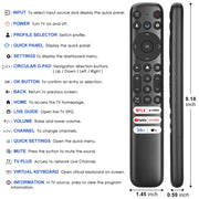 Only for TCL Google TV Remote Control Replacement, Responsive, No Setup | Rugged Durable RC813 Compatible with TCL QM8/QM7/S5/S4/S3/Q7/Q6/Q5 4K UHD HDR LED QLED QD-Mini LED Full-HD Smart TVs