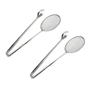 2-in-1 Stainless Steel Oil Strainer Tongs