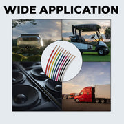 BEST CONNECTIONS Automotive Primary Wire - 100ft (Various Color Options) | Ideal for Trailer, Speaker, and Lighting Circuits | Durable Primary/Remote, Power/Ground Electrical Wiring (14 Gauge, Red)