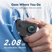 AKASO EK7000 4K30FPS 20MP WiFi Action Camera with EIS Ultra HD 131FT Waterproof Underwater Camera Remote Control 4X Zoom Support External Microphone Black