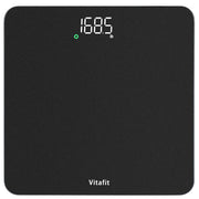 Vitafit Bathroom Scale for Body Weight Accuracy 0.1lb, Weight Scale 400lb | Professional Factory Since 2001 Digital Weighing Scales for Weight, Step On and 3xAAA Included, LED, Spray Silver Black
