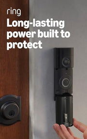Ring Battery Doorbell 4K Pro (newest model), Retinal 4K with wide-angle video, up to 10x Enhanced Zoom, Night Vision, and Quick Release Ultra Battery Pack, Deep Silver