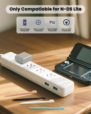 DS Lite Charger Kit Compatible with DS Lite 100-240V Wall Plug Adapter with 4 Stylus Pen for DS Lite