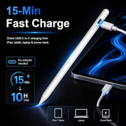 HATOKU Stylus Pen for Apple iPad 2018-2026 Magnetic for Note-Taking Drawing | 15Min Fast Charge iPad Pencil with High Precision, Tilt Sensitivity, Palm Rejection on iPad 6-11/Air/Pro/Mini, No Pairing
