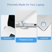 MOSISO Compatible with MacBook Air 13 inch Case M5 2026 M4 M3 M2 2025-2022 | A3449 A3240 A3113 A2681, Hard Shell&Keyboard Cover&Screen Film&Type C for MacBook Air 13.6 inch Case, Crystal Clear
