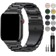 EPULY Metal Band Compatible with Apple Watch Bands for Men 42/44/45/46/49mm | Stainless Steel Strap Suitable for Business Setting & Everyday Wear, Fits iWatch Bands Series 11 10 9 8 7 6 5 4 SE/Ultra3 2 1