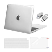 MOSISO Compatible with MacBook Air 13 inch Case M5 2026 M4 M3 M2 2025-2022 | A3449 A3240 A3113 A2681, Hard Shell&Keyboard Cover&Screen Film&Type C for MacBook Air 13.6 inch Case, Crystal Clear