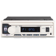 Pyle Marine Radio Single DIN Receiver – Bluetooth Wireless Streaming, AM/FM Tuner, USB/AUX MP3 Playback, Hands-Free Calling, Remote Control, RGB Buttons, Splash-Resistant Stereo Upgrade