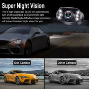 HD 1080P Backup Camera Plug & Play: Fast 60FPS Smooth Real-Time Clear View | 25-Minute Easy to Install, Monitor Easy Setup, Bright and Clear Night Vision, Dustproof & Weatherproof for Cars Trucks SUVs