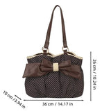Vintage Polka Dot Bow Tote Bag
