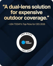 Tapo 2K Dual Lens Pan/Tilt Security Battery Camera w/Solar, C645D KIT | 165° Wide-Angle + 6mm Telephoto, Free Person/Vehicle Detection, 360° Pan, SD/Cloud Storage, Works w/Alexa & Google