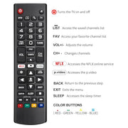 Universal for LG Smart TV Remote Control Replacement with Battery | for All LG OLED 3D Thinq TVs | 1‑Year Warranty | for AKB75095307 AKB75375604 AKB74915305 AK75675304 AKB76040302 AKB76037601