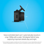 Garmin Dash Cam™ Mini 3, Ultracompact 1080p HD Dash Cam | Records 1080P HD Video with a 140-Degree Field of View, Ultracompact & Key-Sized Dash Cam, Voice Control