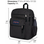 JanSport Laptop Backpack - Computer Bag with 2 Compartments, Ergonomic Shoulder Straps, 15” Laptop Sleeve, Haul Handle - Black