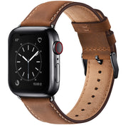 SUNFWR Leather Bands Compatible with Apple Watch Band for Men Women | 42mm 44mm 45mm 46mm 49mm, Top Grain Genuine Leather Replacement Strap, for iWatch Ultra, Series 12 11 10 9 8 7 6 5 4 SE 3 2 1