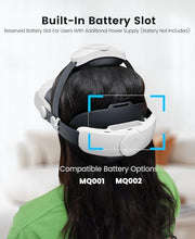 Kawaye for Meta Quest 3S/Quest 2/Quest 3 Head Strap, Double Knobs Adjustable Elite Strap Replacement,VR Headset Strap with Two Large Support Pad Enhanced Support, Reduce Pressure