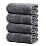 Tens Towels 4 Piece Extra Large Bath Towels 30 x 60 Inches, Dark Grey | 100% Cotton, Larger & Lighter Weight, Quicker to Dry, Super Soft and Absorbent, Perfect for Bathroom
