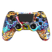 TIANHOO Wireless Controller Compatible with PS4/Pro/Slim | with Vibration Feedback, Motion Sensing, Touchpad, Light Bar, Share, 3.5mm Headphone Jack(Graffiti)