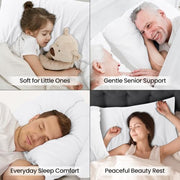 Pillow Covers Queen Size Set of 4, Soft and Comfy Pillow Cases, White | Hotel-Style Comfort, Extra Soft With Envelop Closure for Kids, Women & Men