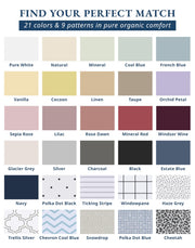 LANE LINEN Queen Sheets 100% Organic Cotton 4pc Percale Cooling - White | Queen Sheet Set, GOTS Certified Organic Cotton Percale - Crisp, Cool & Breathable, For Hot Sleepers, All-Season Comfort