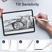 DIGIROOT iPad Pencil for 2018-2026, Plam Rejection Stylus Pen for iPad | Apple Pencil USB-C 3X Fast Charge, Tilt Sensitivity, for iPad 6-11, Pro 11"/12.9"/13, Air 3/4/5/M2/M3/M4, Mini 5/6/7-White