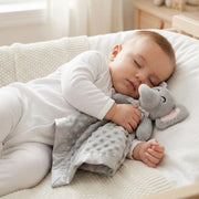 Pro Goleem Elephant Security Blanket, Soft Lovey Unisex Lovie Baby Gifts for Boys and Girls Snuggle Toy Stuffed Animal Newborn Essentials and Items Grey 16 Inch