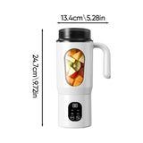 Portable 2-in-1 Electric Juicer and Smoothie Blender