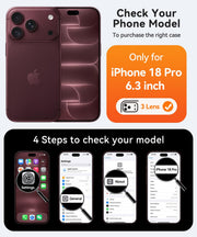 CANSHN Magnetic Shockproof for iPhone 18 Pro Case, Clear | Full Camera Protection, Compatible with MagSafe, Crystal Clear, Military-Grade Protection, Scratch Resistant, Slim Fit