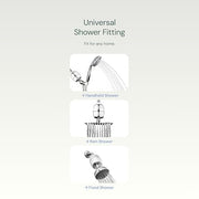 Aquabliss SF100 Daily Revitalize Shower Filter - Chrome | Vitamin C shower filter, vitamins and minerals infusion, softer-feeling skin, healthier hair, SF100