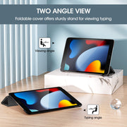 ProCase for iPad 9th/ 8th/ 7th Generation Case 10.2 Inch, Black | 10.2 iPad Case 9th/ 8th/ 7th Gen Cover (2021/2020/2019), Slim Smart Cover With Translucent Hard Shell Back, Auto Sleep/Wake