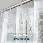 Titanker Shower Curtain Liner Clear Plastic Shower Liner 72 x 72 Lightweight Waterproof PEVA Shower Curtains for Bathroom with Magnets and Rustproof Grommets