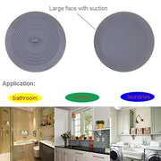 V-TOP Tub Stopper 2 Pack, 6 inches Large Silicone Drain Plug Hair Stopper Flat Suction Cover for Kitchen Gadgets Bathroom Accessories and Laundry