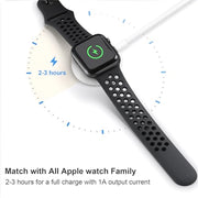 Fast Charger for Apple Watch Charger, 3.3FT USB A iWatch Charger, White | Fast Charging Magnetic Wall Plug/Charger Block Portable Travel Essentials Series 11/10/9/8/7/6/5/4/3/2/1/SE/SE2/SE3