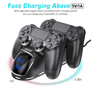 OIVO PS4 Controller Charger Dock Station, 1.8Hrs PS4 Controller Charging Dock, Charging Station Replacement for PlayStation 4 Dualshock 4 Charger