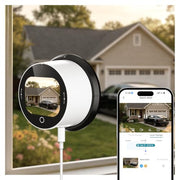 SOLIOM 2K Window Camera, LCD Touchscreen,24/7 Recording, 2.4&5GHz WiFi