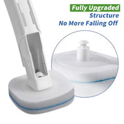 oshang Disposable Toilet Brush - Toilet Bowl Cleaner, Toilet Cleaning Supplies, Toilet Brush with Holder, 14 Refills for Deep Cleaning and Hygienic Bathroom Maintenance
