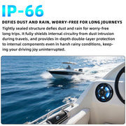 6.5" 800W Marine Speakers, IP66 Waterproof Boat Stereo Speakers with LED Lights, 2-Way Coaxial Audio, Y35 Woofer, for Marine/ATV/Motorcycle/Golf Cart/Motorhome/Powersports/Patio/Poolside/Deck/Home