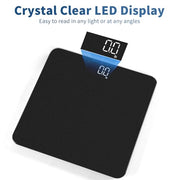 Vitafit Bathroom Scale for Body Weight Accuracy 0.1lb, Weight Scale 400lb | Professional Factory Since 2001 Digital Weighing Scales for Weight, Step On and 3xAAA Included, LED, Spray Silver Black