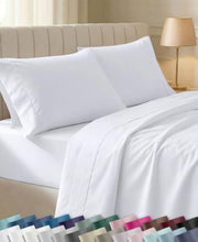 California Design Den Soft 100% Cotton Sateen Queen Bed Sheets Set, White | 400 Thread Count Backed by Good Housekeeping Seal, 16" Deep Pocket, All-Around Elastic, Durable, Easy Care