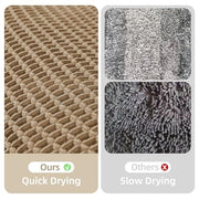TYUU Waffle Bath Mat, Boho Bathroom Rugs Non Slip Washable, 30x20 Khaki | Super Absorbent Quick Dry Bath Rug, Non-Slip Backing, Soft Waffle Boho Farmhouse Bathroom Mats, Tub, Shower & Home Decor