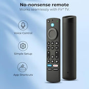 Replacement Remote for Fire Smart TV, with Voice Control | for Insignia/Toshiba/TCL/Hisense Fire Smart TV, Simple Setup, 1-Year Warranty - Not for Roku OS