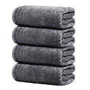 Tens Towels 4 Piece Extra Large Bath Towels 30 x 60 Inches, Dark Grey | 100% Cotton, Larger & Lighter Weight, Quicker to Dry, Super Soft and Absorbent, Perfect for Bathroom