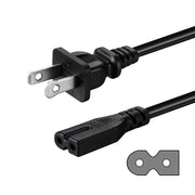 2 Prong AC Power Cord Compatible with Vizio D/E/M Series HDTV, Vizio Sound Bar Power Cable Replacement