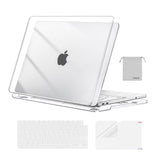 MOSISO Compatible with MacBook Neo Case 13 inch 2026 A3404 A18 Pro Chip | 4 in 1 Kit Precision Fit Crack & Scratch Resistant Protective Hard Shell Case Cover, Crystal Clear