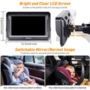 DoHonest Baby Car Camera HD 1080P: Rear Facing Car Baby Monitor Clear Image | Crystal Night Vision, Adjustable View Angle, Easy Setup, Anti-Glare Display, Safety for Kids & Infants